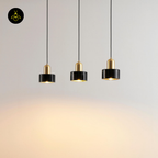 Natural Marble + Metal Pendant Light – Meryl Black Marble | Black Marble Pendant | Jagmag Lights