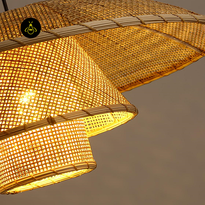 Jagmag Lights Rattan Pendant Light | Hat Weave Design | E26/E27