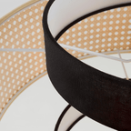 Jagmag Lights Rattan Pendant Light | Japanese Concentric & Drum Shade | E26/E27 | India - Fancy and Decorative lights - Brand name jagmag lights