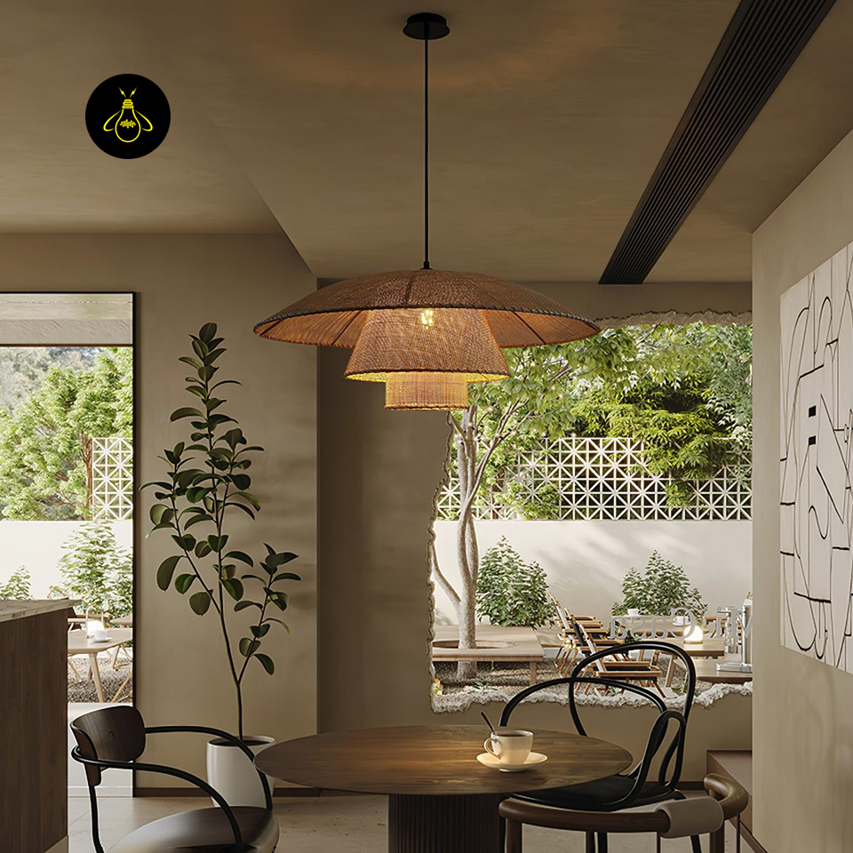 Jagmag Lights Rattan Pendant Light | Hat Weave Design | E26/E27