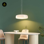 Integrated LED Pendant – Riccardo | White Opal Glass Dome Lighting | Jagmag Lights