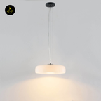 Integrated LED Pendant – Riccardo | White Opal Glass Dome Lighting | Jagmag Lights
