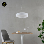 Integrated LED Pendant – Riccardo | White Opal Glass Dome Lighting | Jagmag Lights