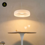 Integrated LED Pendant – Riccardo | White Opal Glass Dome Lighting | Jagmag Lights