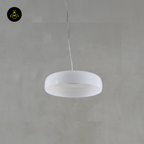 Integrated LED Pendant – Riccardo | White Opal Glass Dome Lighting | Jagmag Lights