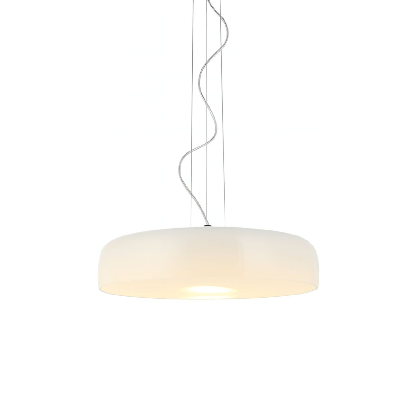 Integrated LED Pendant – Riccardo | White Opal Glass Dome Lighting | Jagmag Lights