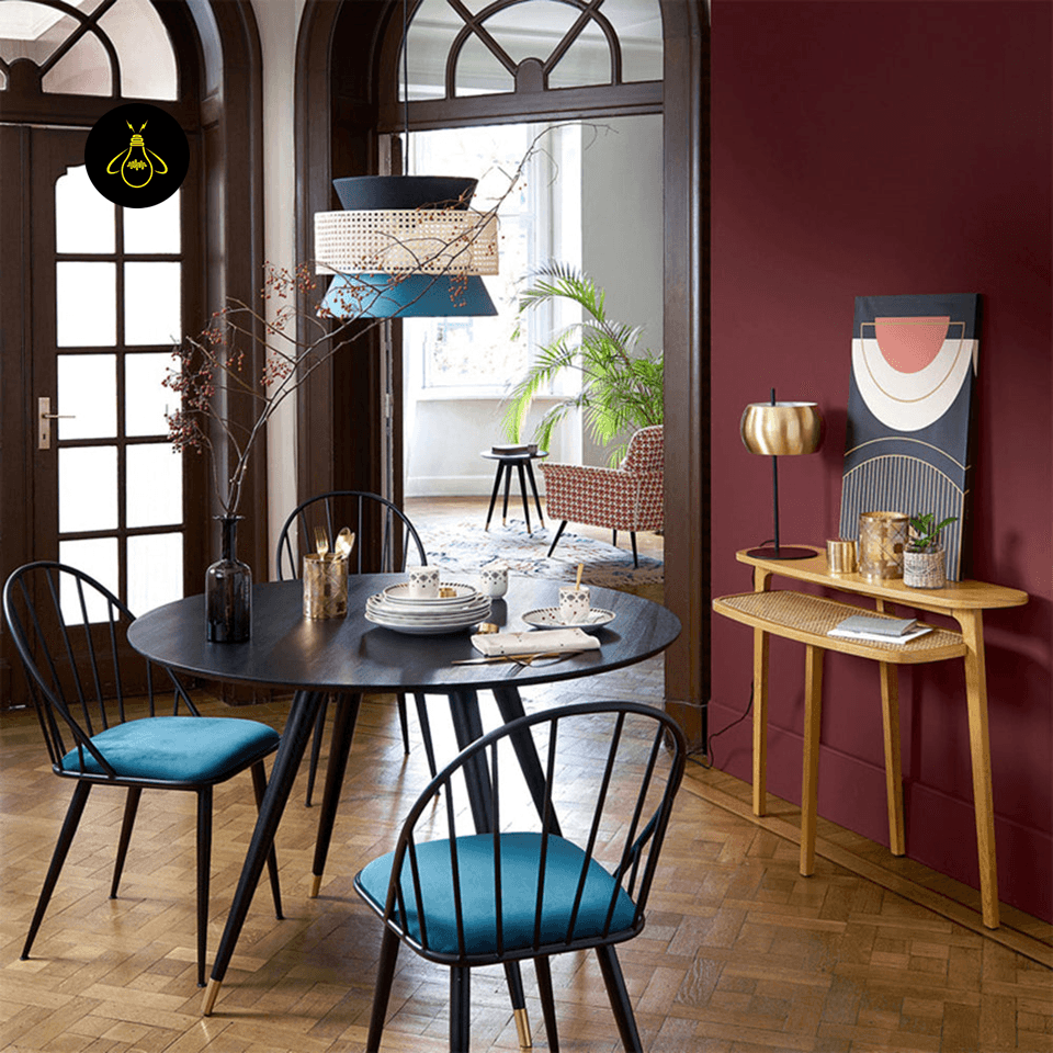 Jagmag Lights Pendant Lamp | Metal, Rattan, Fabric Design | Floral Fabric Pendant Light - Fancy and Decorative lights - Brand name jagmag lights