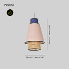 Jagmag Lights Pendant Lamp | Metal, Rattan, Fabric Design | Floral Fabric Pendant Light - Fancy and Decorative lights - Brand name jagmag lights