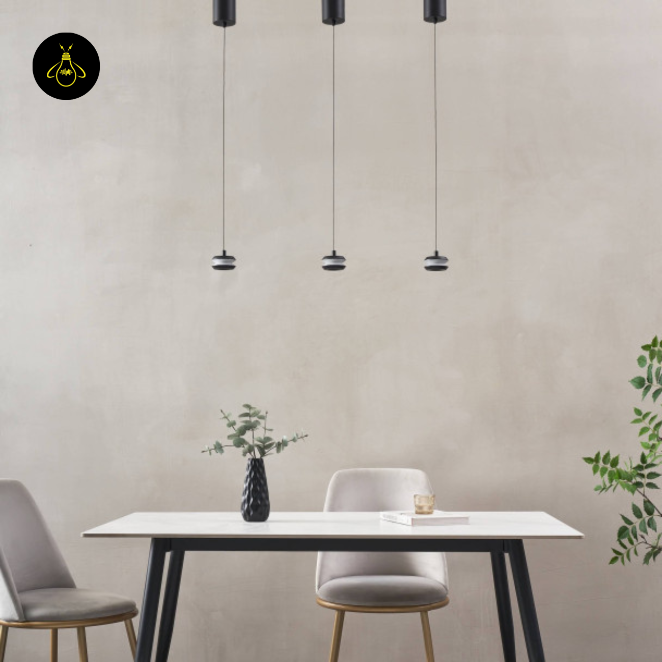 Integrated LED Cylinder Pendant – Matte Black Adjustable | Black Cylinder Pendant | Jagmag Lights