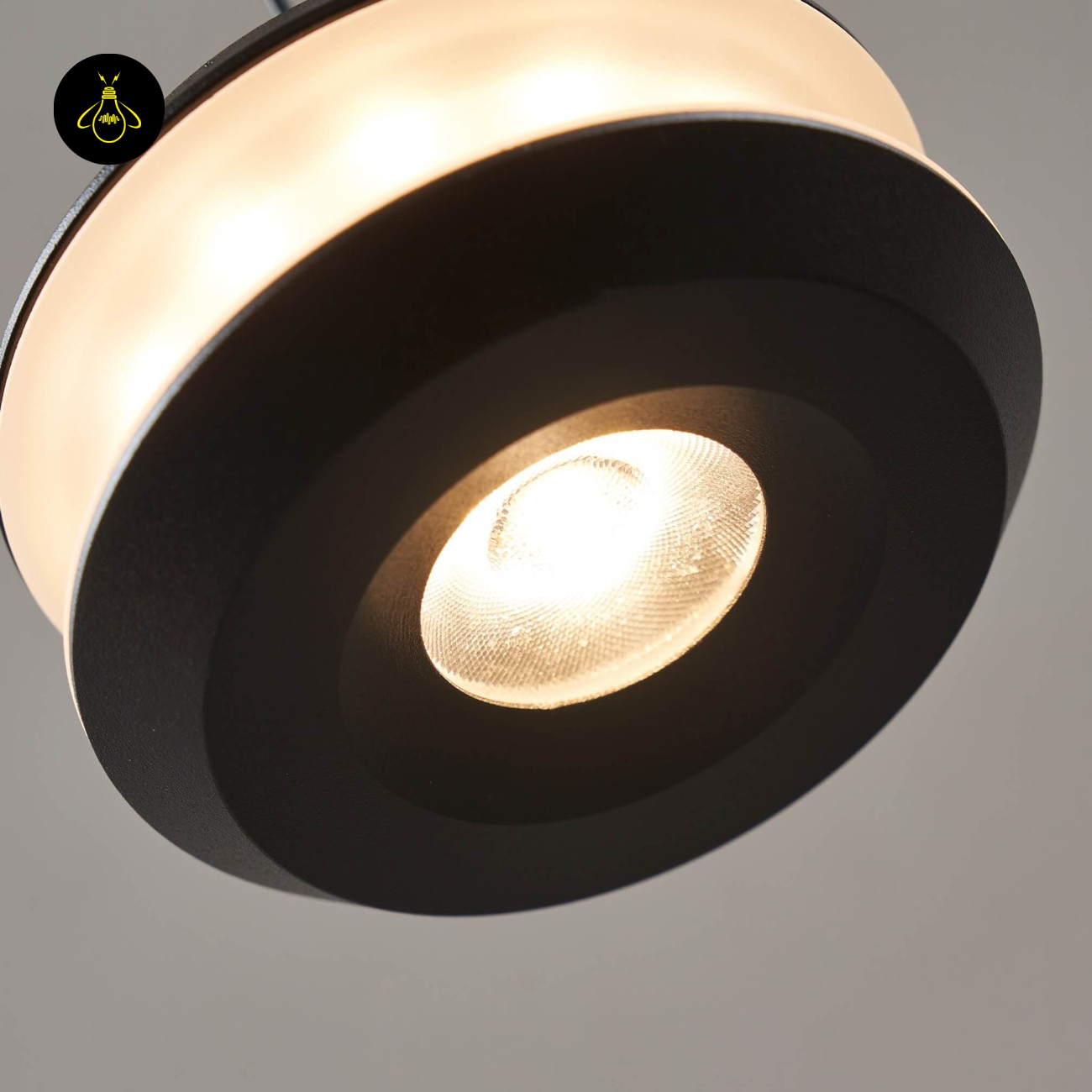 Integrated LED Cylinder Pendant – Matte Black Adjustable | Black Cylinder Pendant | Jagmag Lights