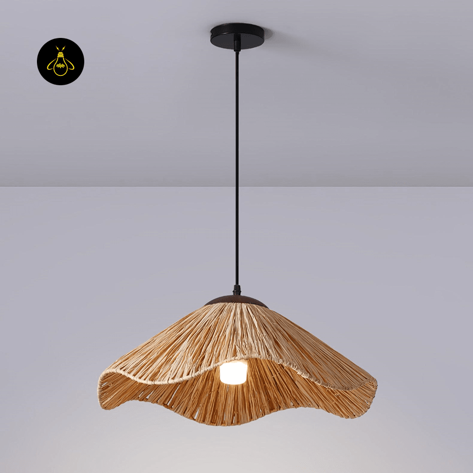 Jagmag Lights Straw Weaving Pendant Lamp | Natural Texture | E26/E27 - Fancy and Decorative lights - Brand name jagmag lights