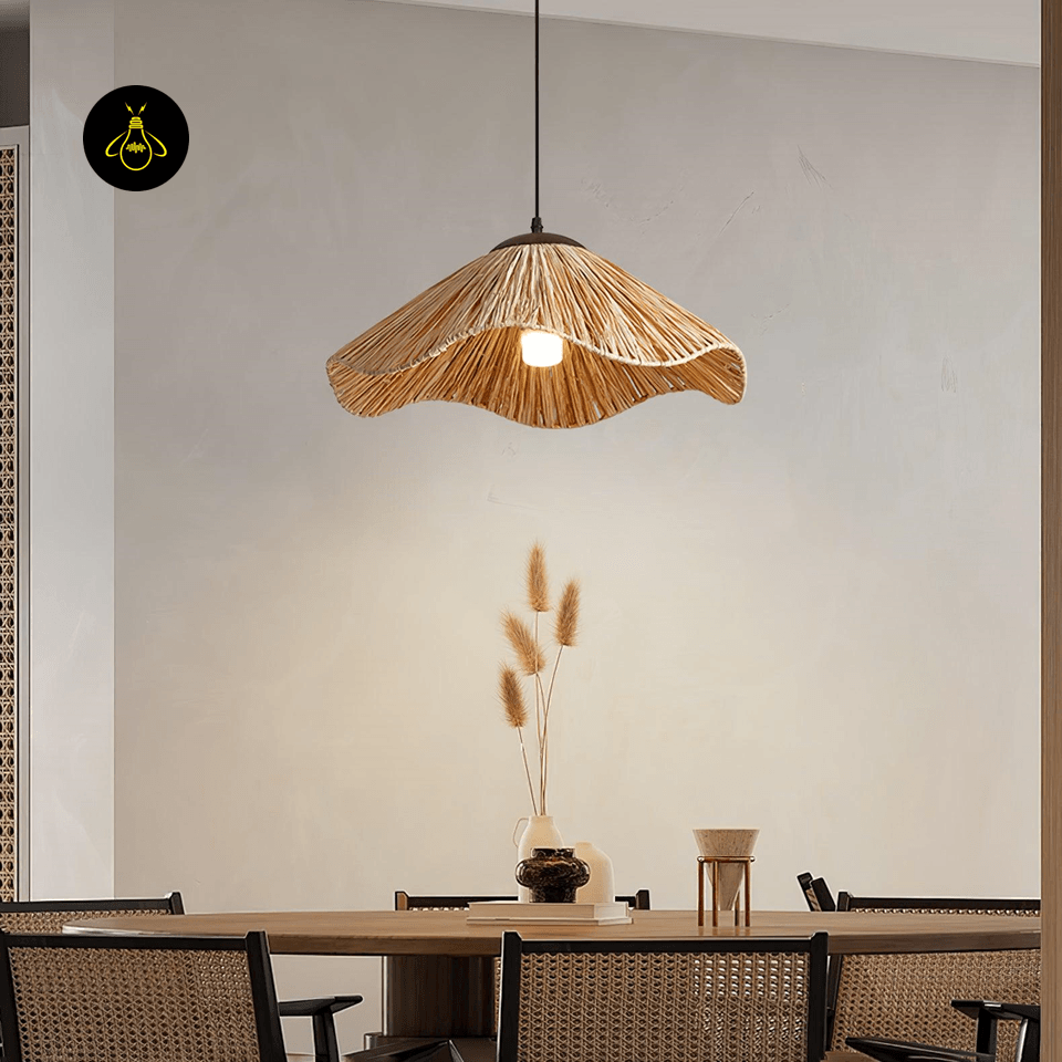Jagmag Lights Straw Weaving Pendant Lamp | Natural Texture | E26/E27 - Fancy and Decorative lights - Brand name jagmag lights