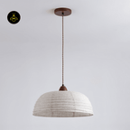 Jagmag Lights Wood and Fabric Pendant Light | Wabi-Sabi Design | E26/E27 - Fancy and Decorative lights - Brand name jagmag lights