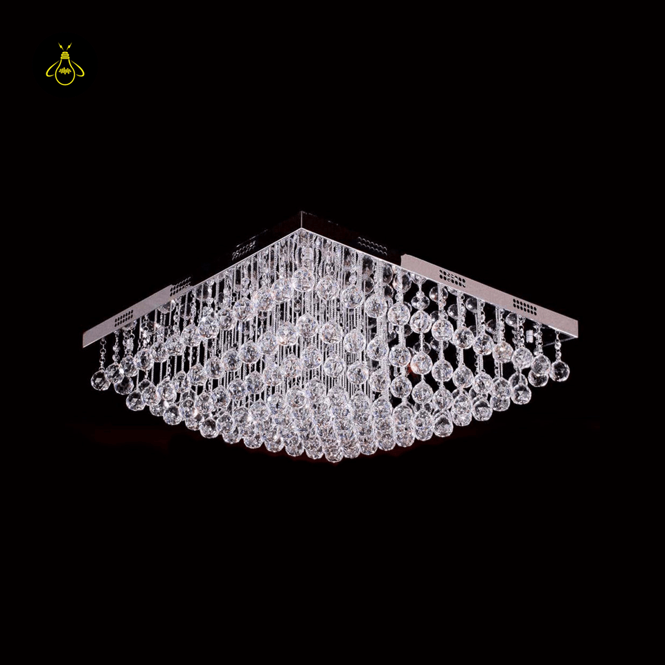 Jagmag Lights Modern Raindrop K9 Crystal Chandelier, for Living Room and Dining Room - Fancy and Decorative lights - Brand name jagmag lights