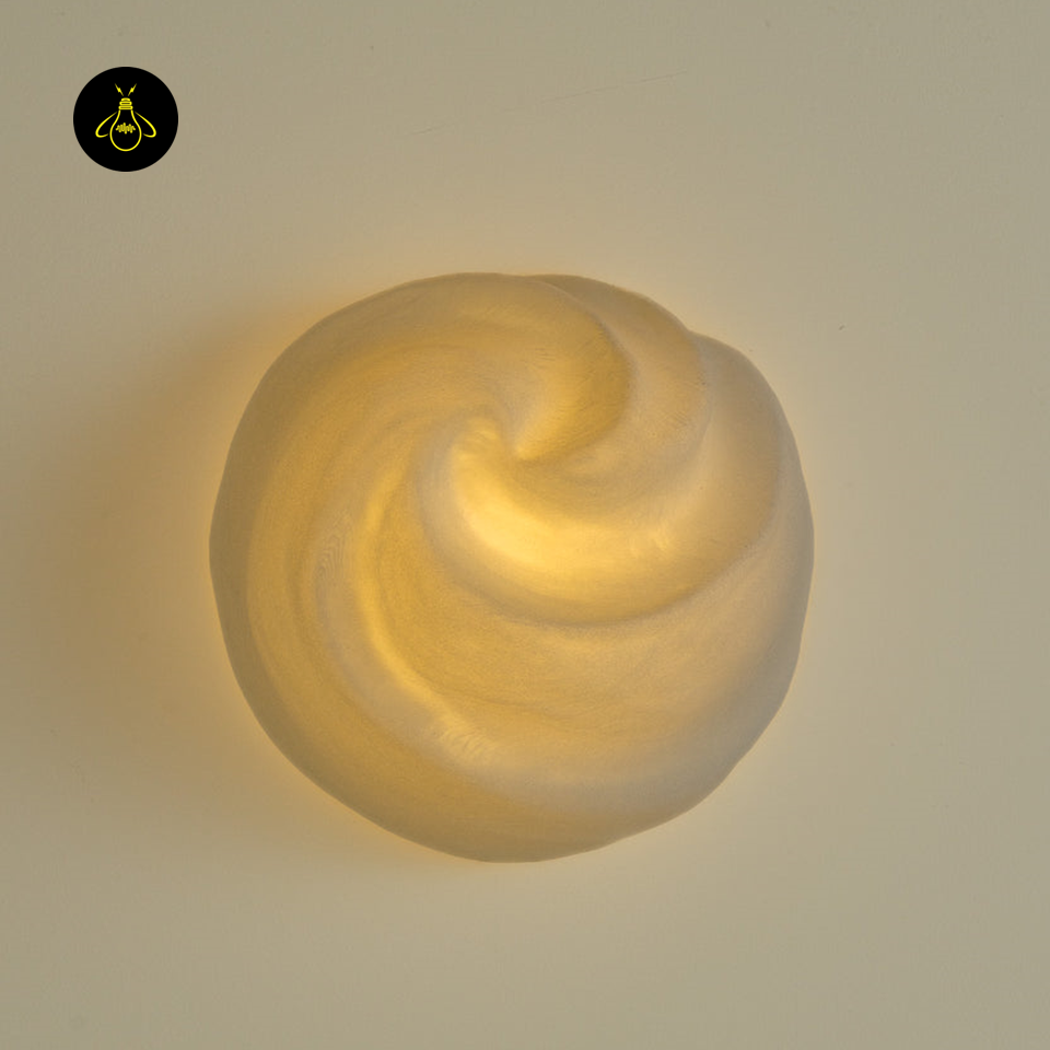 Jagmag Lights Chignon Modern Alabaster Wall Light – Sculptural Elegance – Handcrafted Minimalist Design