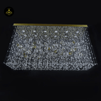 Crystal Raut Ball Chandelier with Stainless Steel Mirror, Gold/Black Finish, for Living Room or Dining Room - Fancy and Decorative lights - Brand name jagmag lights