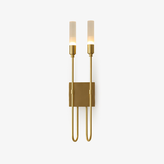 Jagmag Lights Double Arrow Wall Sconce with Paired Light Sources, 56cm Height, for Modern Elegance