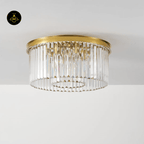 Jagmag Lights Eternal Shine Crystal Chandelier, Satin Gold Finish, for Living Room or Dining Room - Fancy and Decorative lights - Brand name jagmag lights