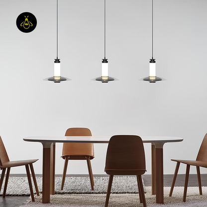 Jagmag Lights Frosted Glass Pendant Light | Float Design | LED | Gold/Black | India