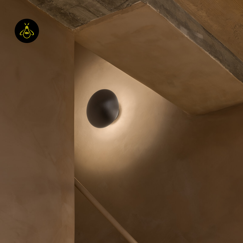 Jagmag Lights LED Lamp for Wall with Satin Nickel Finish, Aluminum Material, 250mm Diameter, Warm White Light, Modern Minimalist Design