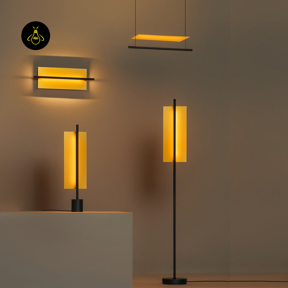 Jagmag Lights Lámina Wall Mounted Lamp – Gold Metallic Shade & Black Structure – Modern Minimalist Wall Light – Built-In LED – Energy Efficient – Made in India