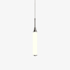 Jagmag Lights Modern Chrome Pendant Light | LED | Small & Sleek | White Shade | Made in India - Fancy and Decorative lights - Brand name jagmag lights