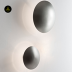 Jagmag Lights LED Lamp for Wall with Satin Nickel Finish, Aluminum Material, 250mm Diameter, Warm White Light, Modern Minimalist Design