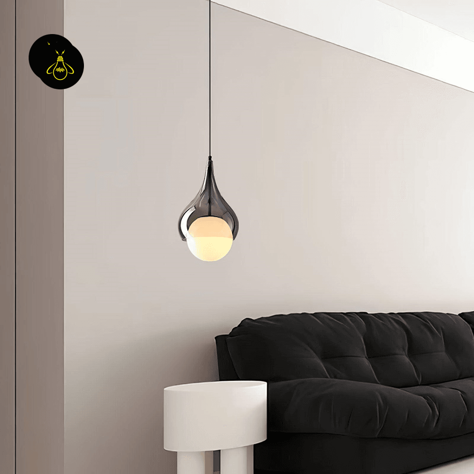 Jagmag Lights Glass Hanging Light | Quartet Pendant Series | LED | Smoked/White Glass - Fancy and Decorative lights - Brand name jagmag lights