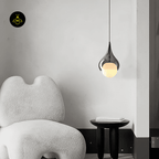 Jagmag Lights Glass Hanging Light | Quartet Pendant Series | LED | Smoked/White Glass - Fancy and Decorative lights - Brand name jagmag lights