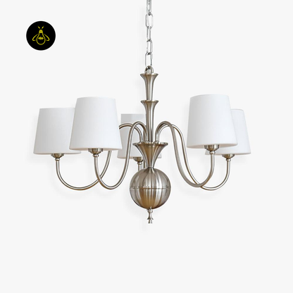 Jagmag Lights Rustic Shabby Chandelier with Vintage Elements, 23.6-Inch, for Elegant Spaces