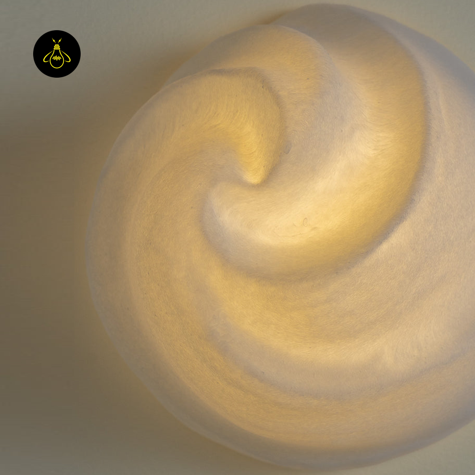 Jagmag Lights Chignon Modern Alabaster Wall Light – Sculptural Elegance – Handcrafted Minimalist Design