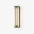 Jagmag Modern Outdoor Wall Sconce with Integrated LED, Acrylic Shade, 27.6" High, for Patios and Entryways