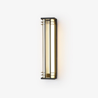 Jagmag Modern Outdoor Wall Sconce with Integrated LED, Acrylic Shade, 27.6" High, for Patios and Entryways