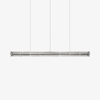 Jagmag Modern Segmented Glass Chandelier - Chrome Finish, 49.2-Inch - Contemporary Lighting - Fancy and Decorative lights - Brand name jagmag lights