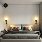 Jagmag Single Tail Wall Lamp, Adjustable Wall Sconce with Iron Art Design, Black - Fancy and Decorative lights - Brand name jagmag lights