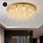 Jagmag Lights Westminster Crystal Chandelier II, 2 Feet Height, Crystal & Stainless Steel, for Dining Room or Kitchen - Fancy and Decorative lights - Brand name jagmag lights