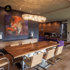 Jagmag Lights Modern Round Crystal Chandelier with Chrome Finish, Adjustable Height, for Living Room or Dining Room - Fancy and Decorative lights - Brand name jagmag lights