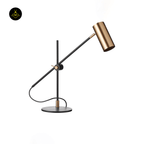 Jagmag Lektor Table Lamp - Articulating Metal Lamp in Gold & Black, 60cm Diameter, for Versatile Lighting - Fancy and Decorative lights - Brand name jagmag lights