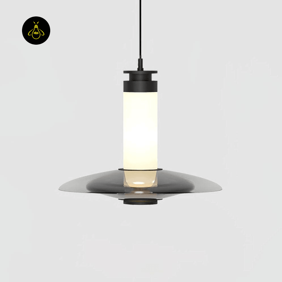 Jagmag Lights Frosted Glass Pendant Light | Float Design | LED | Gold/Black | India - Fancy and Decorative lights - Brand name jagmag lights