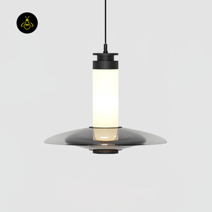 Jagmag Lights Frosted Glass Pendant Light | Float Design | LED | Gold/Black | India