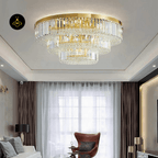 Jagmag Lights Contemporary Crystal Ceiling Chandelier, Modern Design, for Living Room, Dining Room, or Bedroom - Fancy and Decorative lights - Brand name jagmag lights