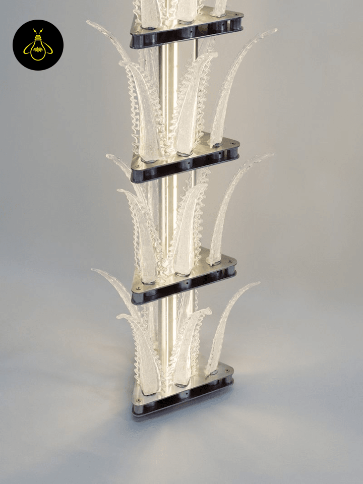 Jagmag Chandelier Light - Talar Collection, Handcrafted Murano Glass with Aluminum, 118x8x9 Inches, Dimmable LED for Luxurious Ambiance - Fancy and Decorative lights - Brand name jagmag lights