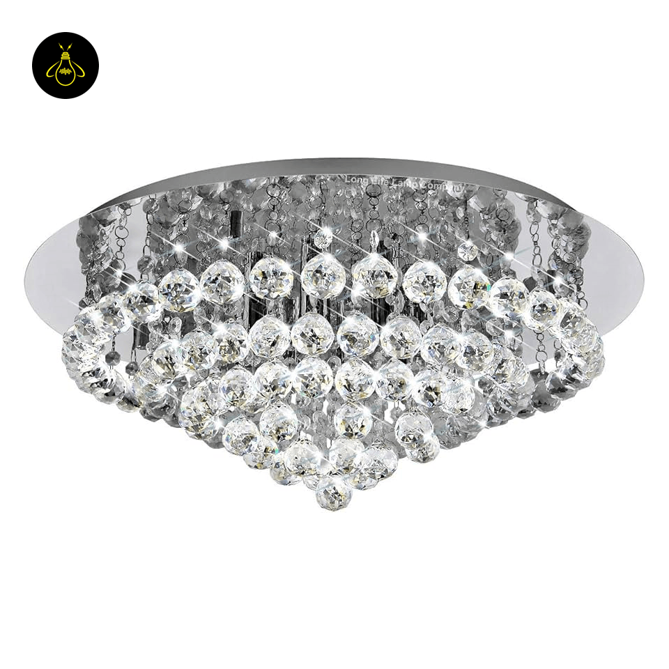 Jagmag Lights Modern Raindrop K9 Crystal Chandelier, for Living Room and Dining Room - Fancy and Decorative lights - Brand name jagmag lights