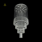 Jagmag Lights Castle Raindrop Crystal Chandelier with Multi-Tiered Design, Perfect for Staircase and Foyer - Fancy and Decorative lights - Brand name jagmag lights
