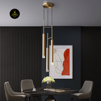 Jagmag Lights Modern Pendant Light | LED | Gold/White | 1/2/3 Heads | Living/Dining Room | Made in India - Fancy and Decorative lights - Brand name jagmag lights