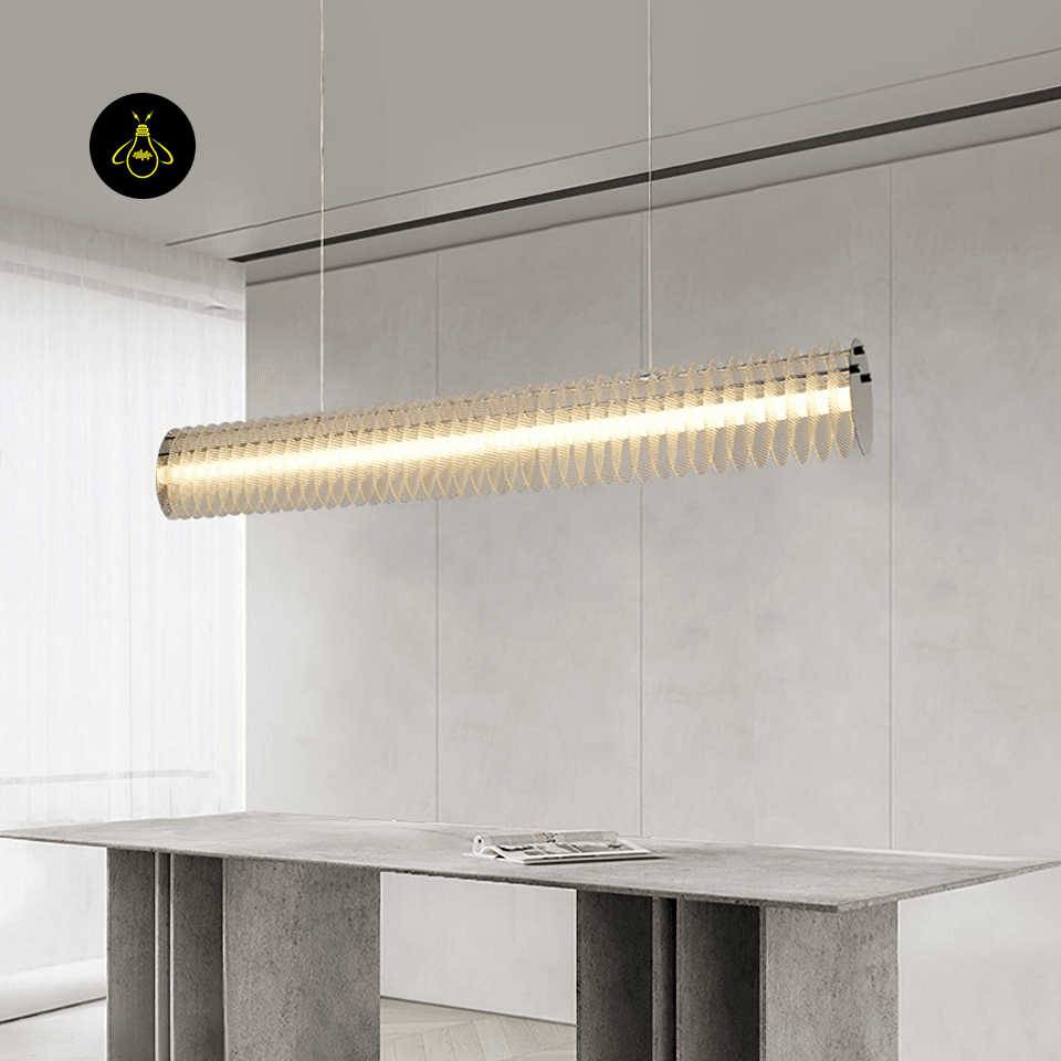 Modern Linear LED Chandelier - Chrome Finish, 47.2-Inch - Jagmag Contemporary Lighting - Fancy and Decorative lights - Brand name jagmag lights