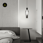 Jagmag Lights Vista Glass Hanging Light | Teardrop Pendant Lamp | Modern Smoked Glass | LED | India - Fancy and Decorative lights - Brand name jagmag lights