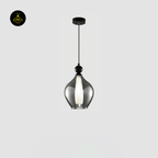 Jagmag Lights Vista Glass Hanging Light | Teardrop Pendant Lamp | Modern Smoked Glass | LED | India - Fancy and Decorative lights - Brand name jagmag lights