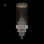 Jagmag Lights Castle Raindrop Crystal Chandelier with Multi-Tiered Design, Perfect for Staircase and Foyer - Fancy and Decorative lights - Brand name jagmag lights