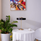 Jagmag Retro Round Metal Study Table Lamp - Distressed Copper Finish, 35x35x49 CM, for Stylish Interiors - Fancy and Decorative lights - Brand name jagmag lights